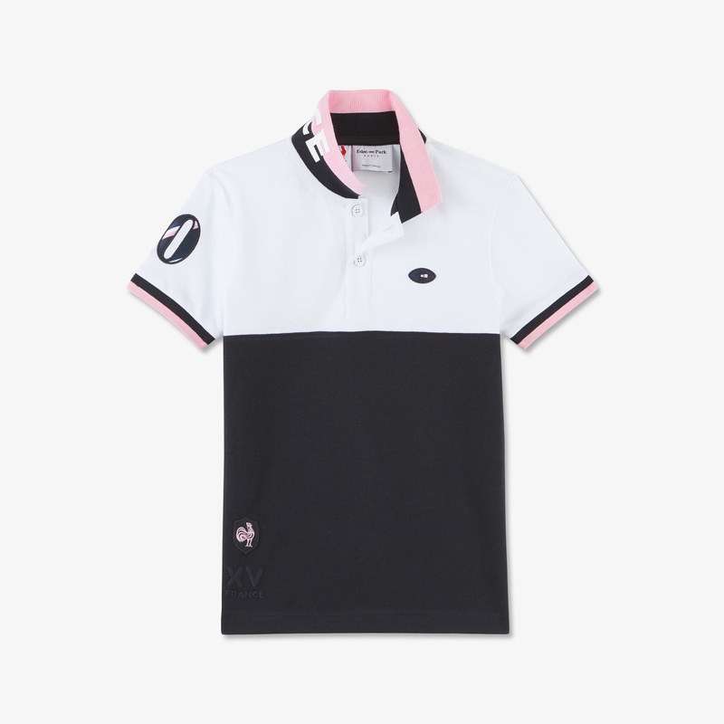 Tricolour Polo Embroidered With France XV