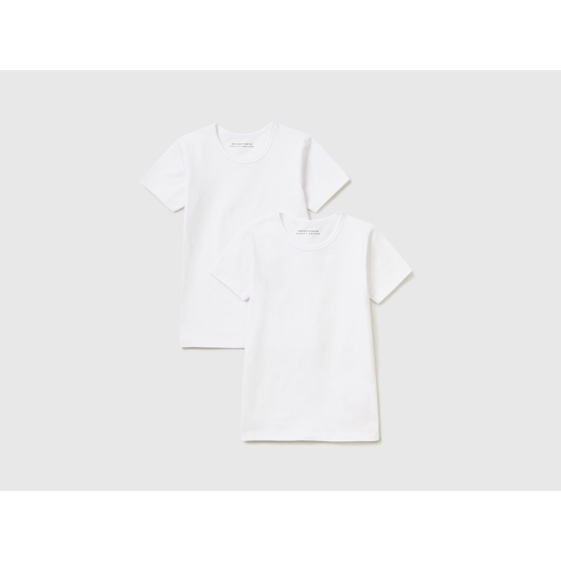 Two T-Shirts In Organic Stretch Cotton