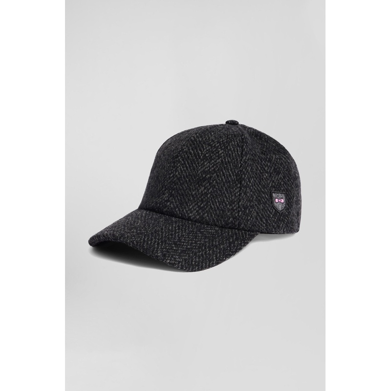 Anthracite Grey Wool Blend Cap