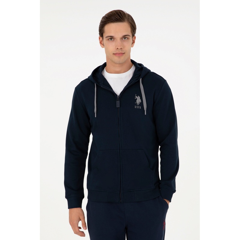 Blue Zip Up Hoodie