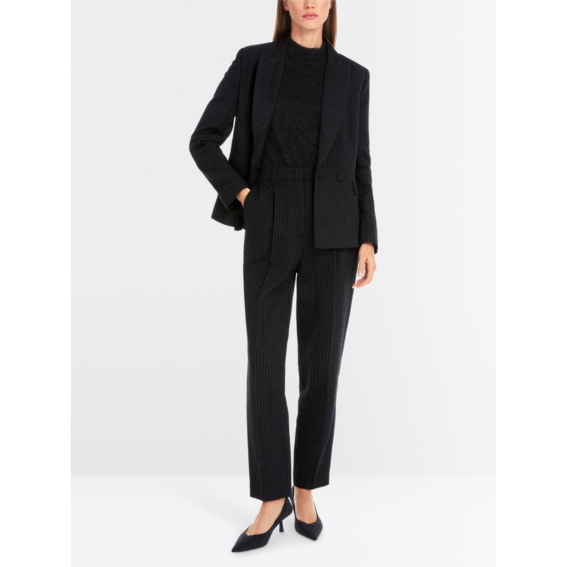 FAQUS Striped Trousers with Lurex