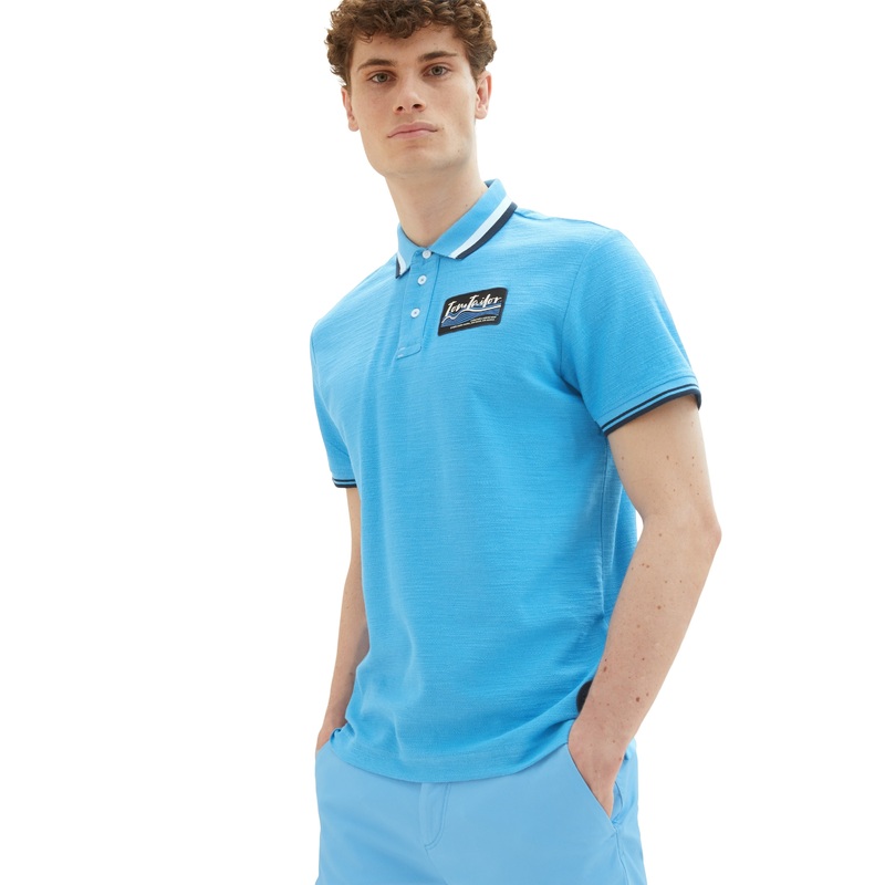 Light Blue Short Sleeve Polo Shirt