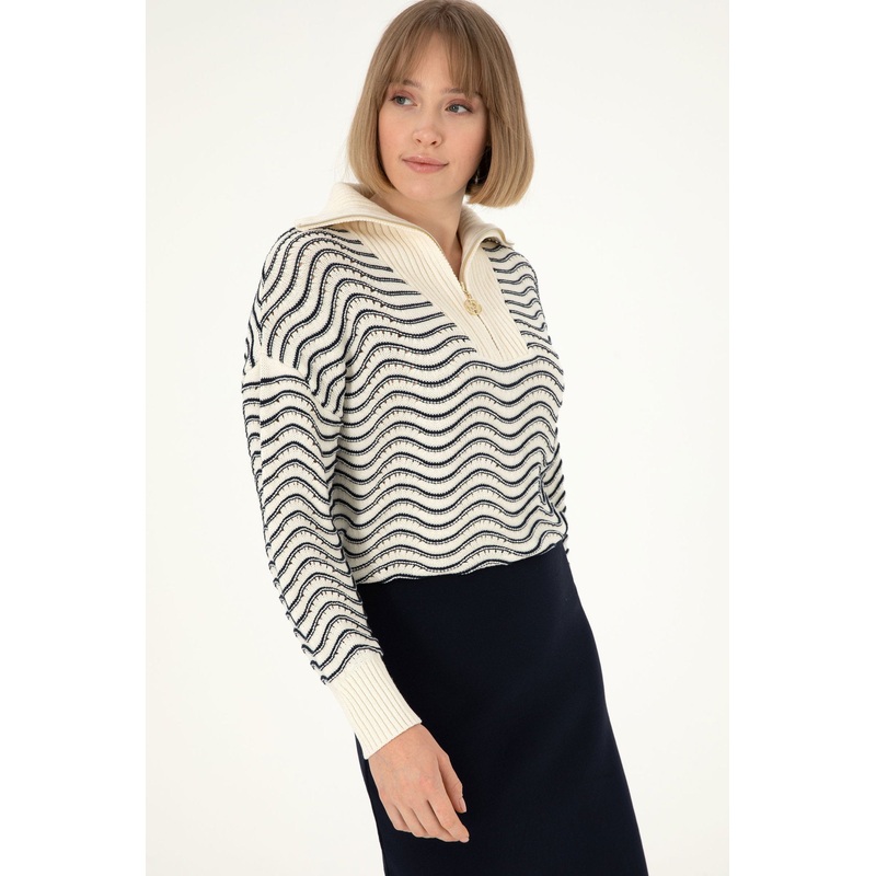 Multi-Color Knitting Jumper