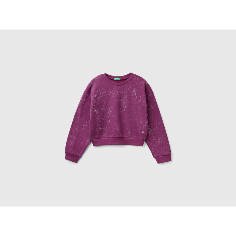 Oversized Sweatshirt with Glitter
