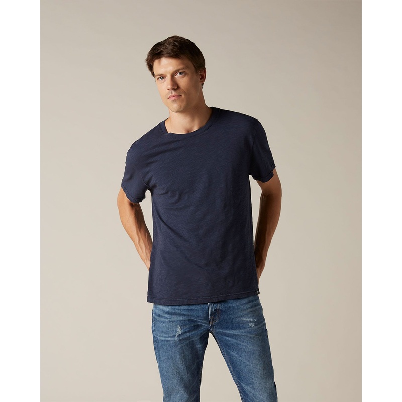 Dark Blue T-SHIRT Slub Navy Blue