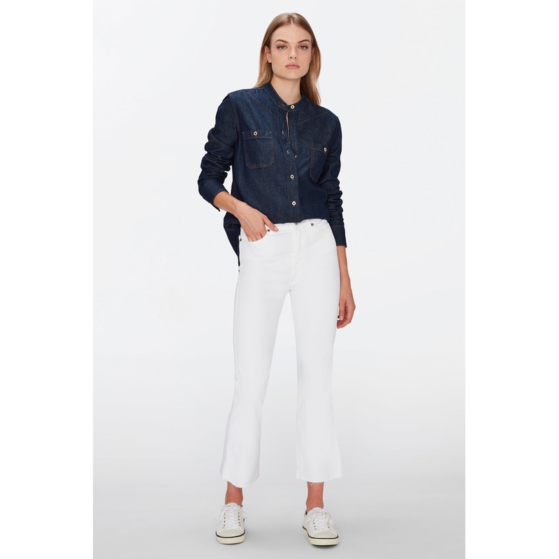 Hw Slim Kick Optic With Raw Cut Hem