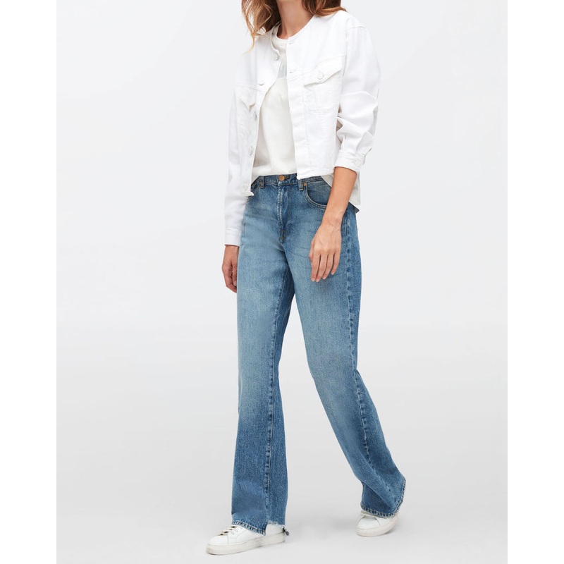 Light Blue Tess Trouser Vibe With Bitten Hem