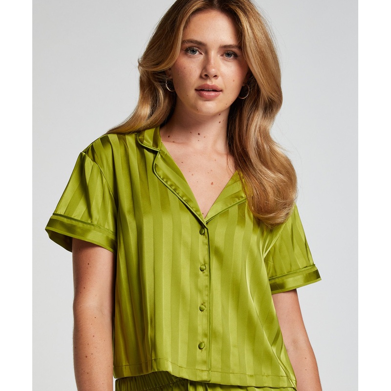 Satin Short-Sleeved Jacket