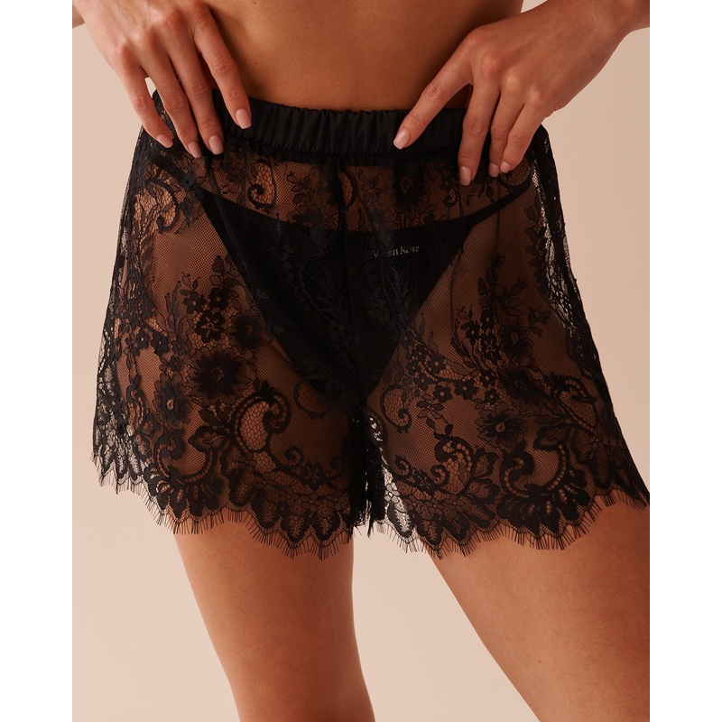 Sheer Lace Shorts