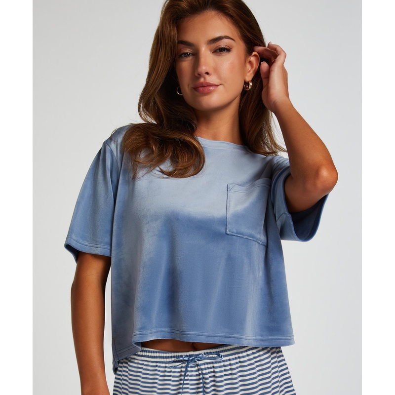 Top Velours Pocket