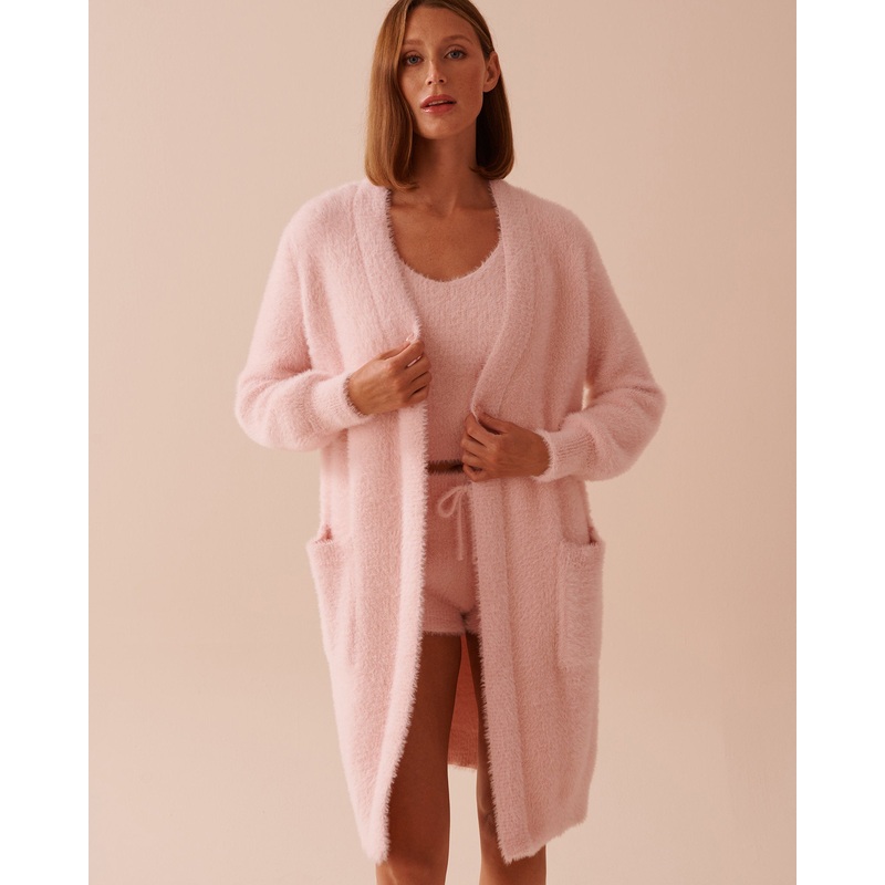 Fluffy Long Cardigan