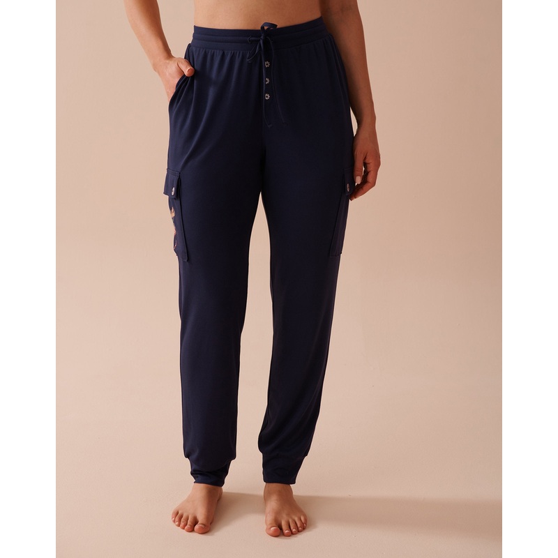 Moose Print Super Soft Cargo Pajama Pants
