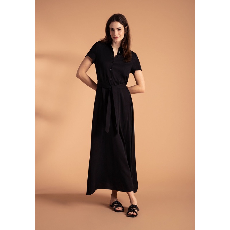 Black Long Shirt Dress