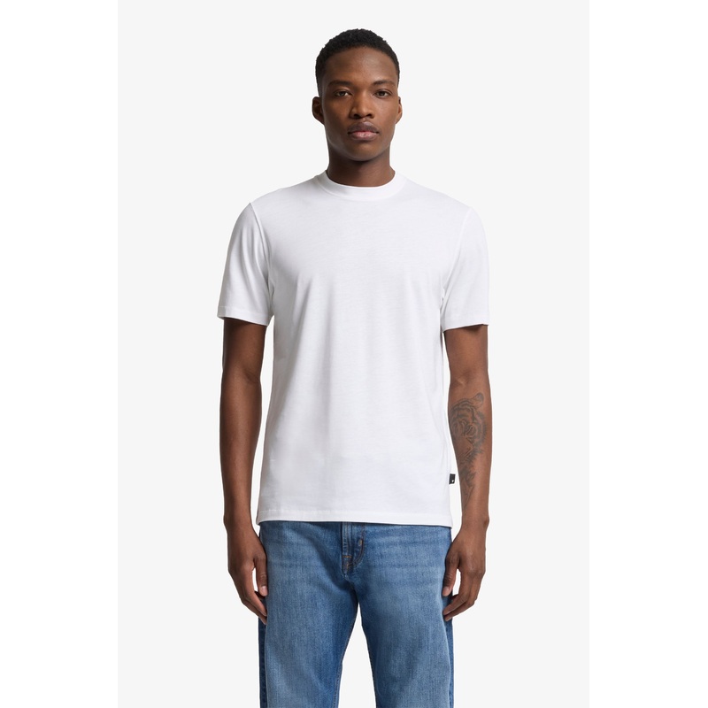 Crewneck S/S Tee Cotton Lyocell White