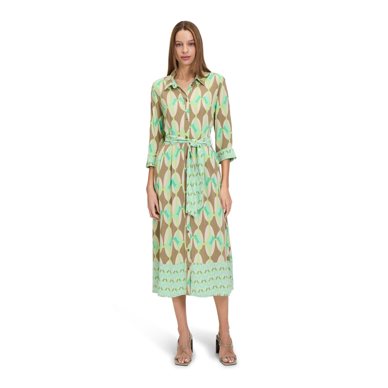 Flared Shirt Blouse Dress