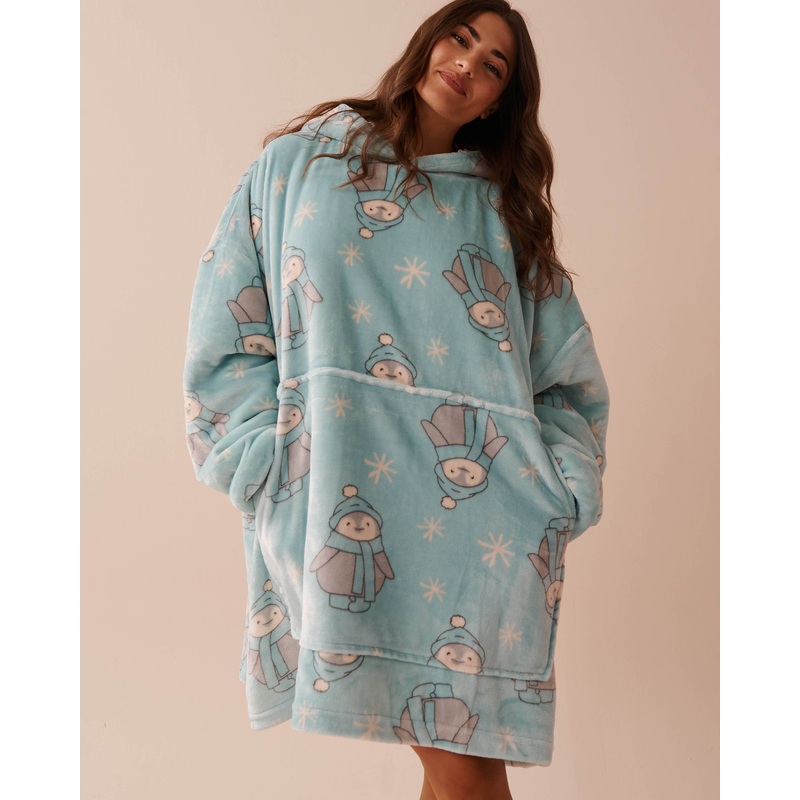 Gingerbread Soft Plush Oversized Hoodie