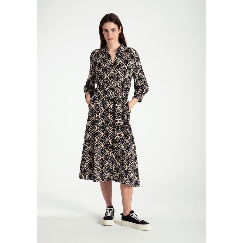 Graphic Print Viscose Dress