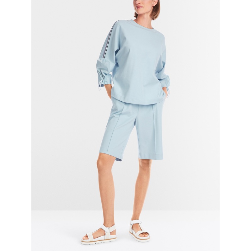 Sweatshirt with Batwing Sleeves