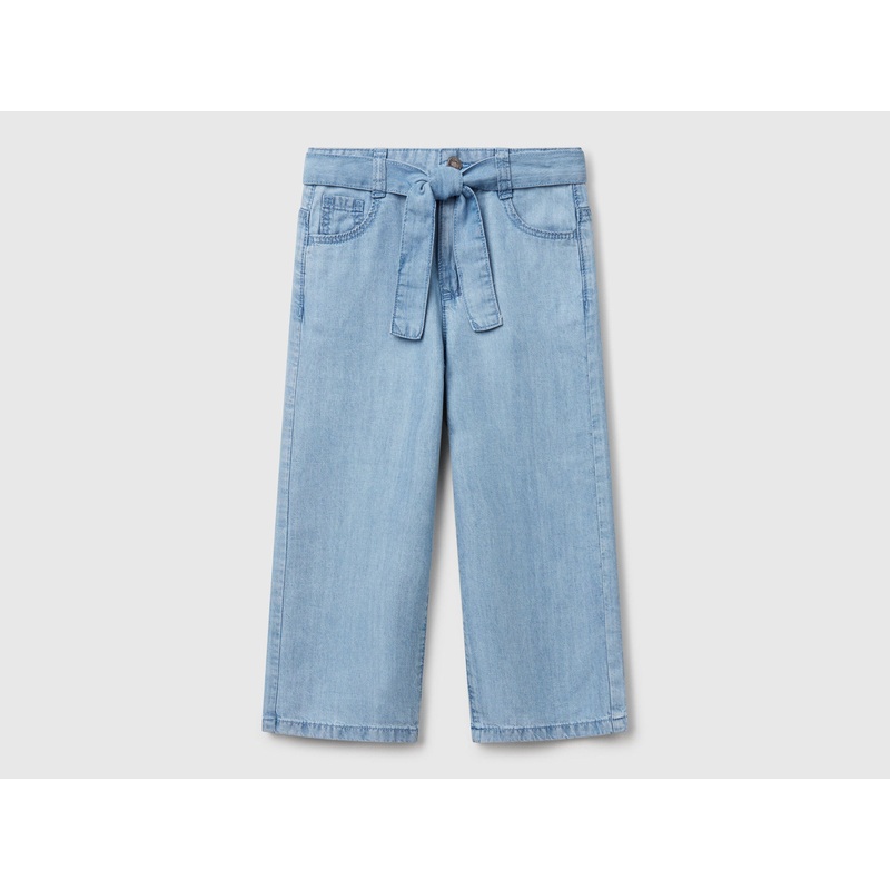 Wide Fit Trousers with Belt