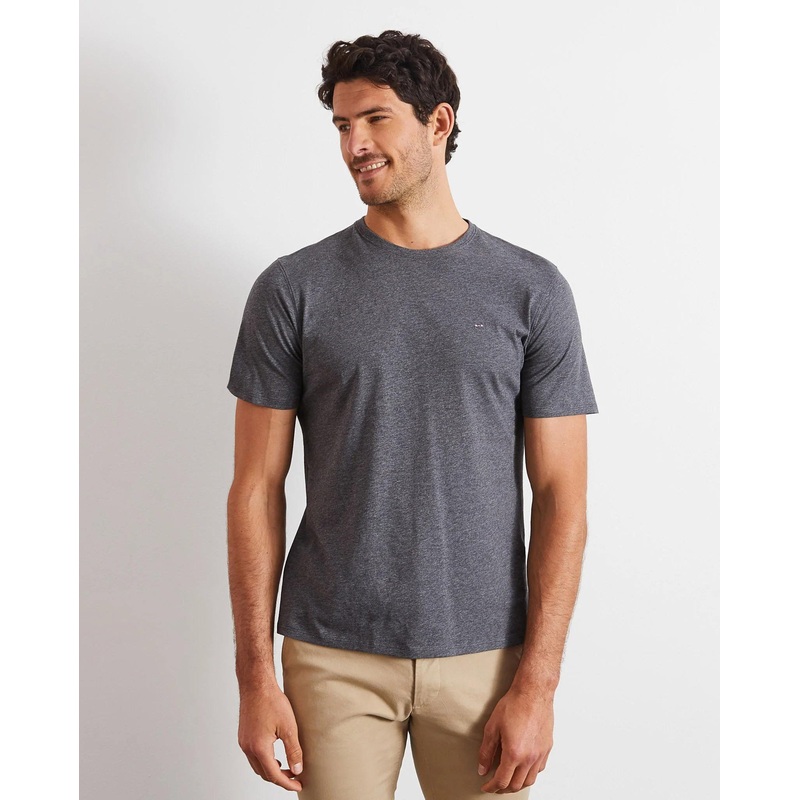 Dark Grey Short-Sleeved T-Shirt