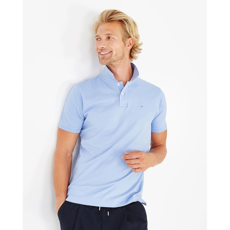 Light Blue Short-Sleeved Polo Shirt