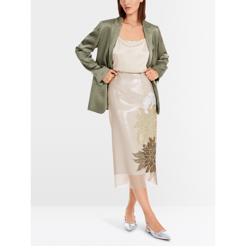 Pencil Skirt With Floral Pattern