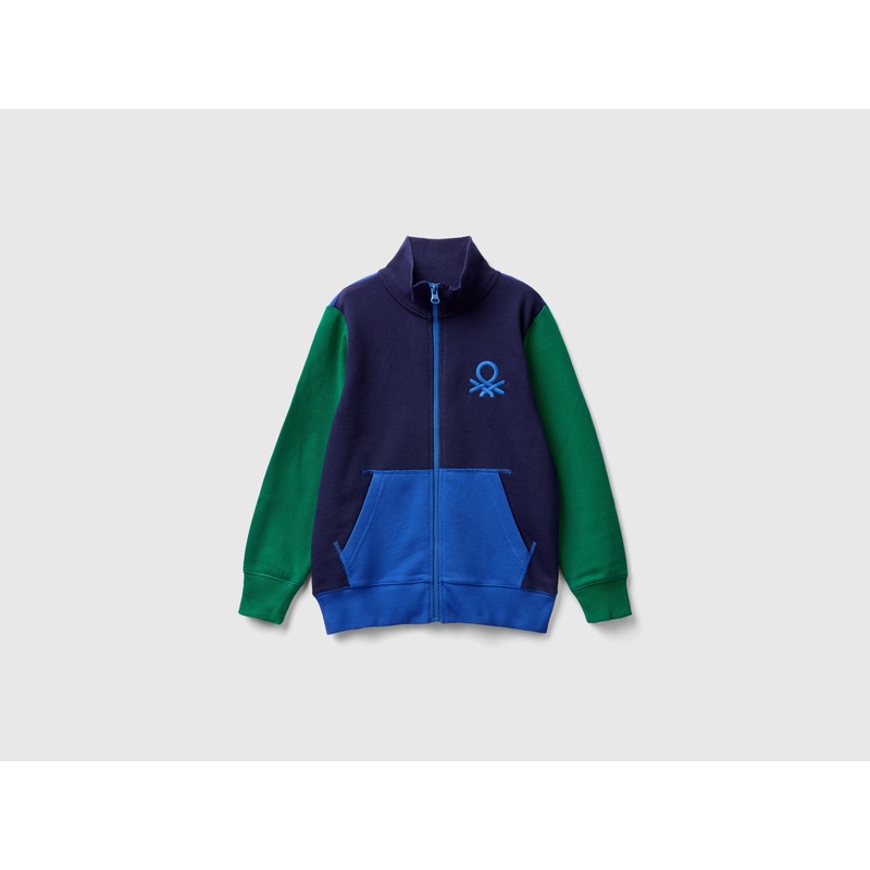 Pure Cotton Sweatshirt With Zipper