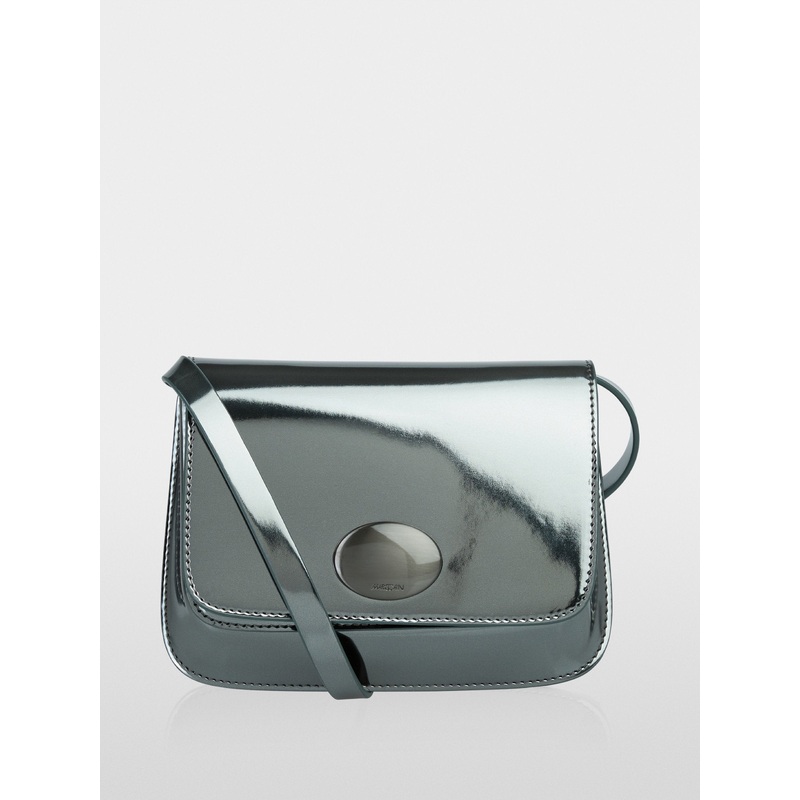Shiny Mini Bag with Magnetic Closure