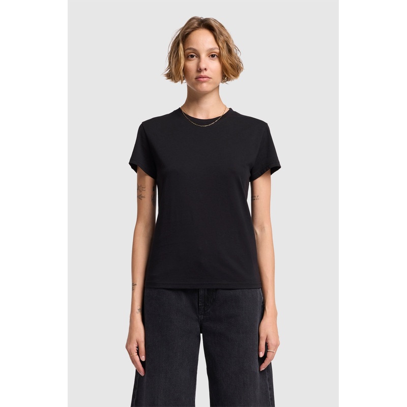 Ss Basic Tee Cotton Blend Black