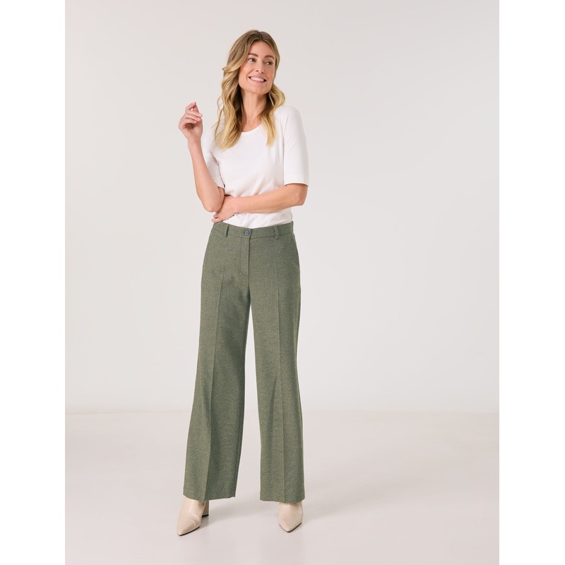 Wide Tweed Trousers