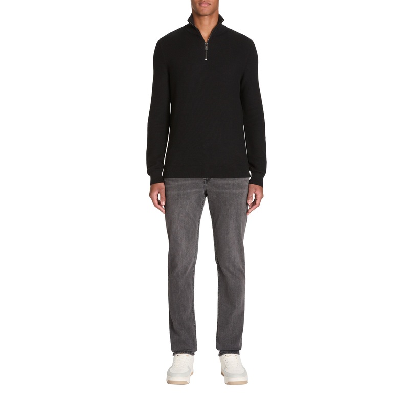 C15 Stretch Cotton Straight Jeans - Grey