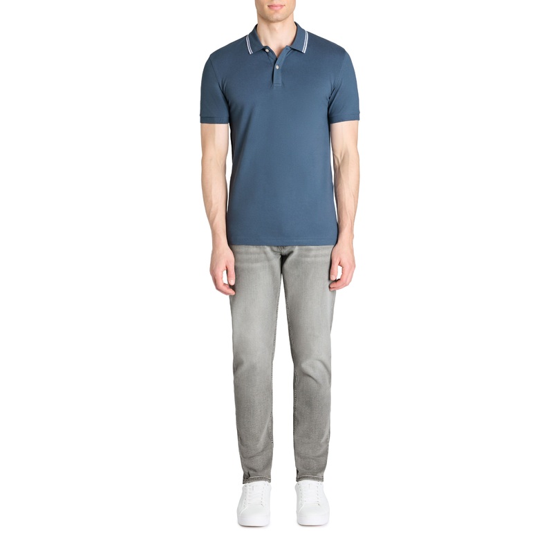 C25 Slim Stretch Cotton Jeans - Gray