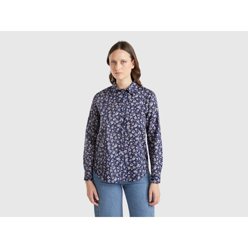 Floral Blue Shirt