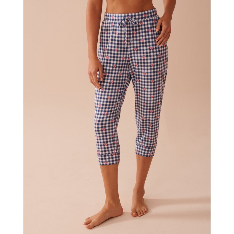 Gingham Print Capris
