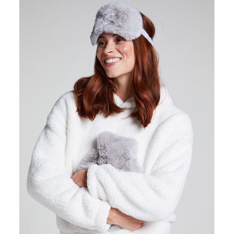 Hot Water Bottle Sleepingmask Set - Gray