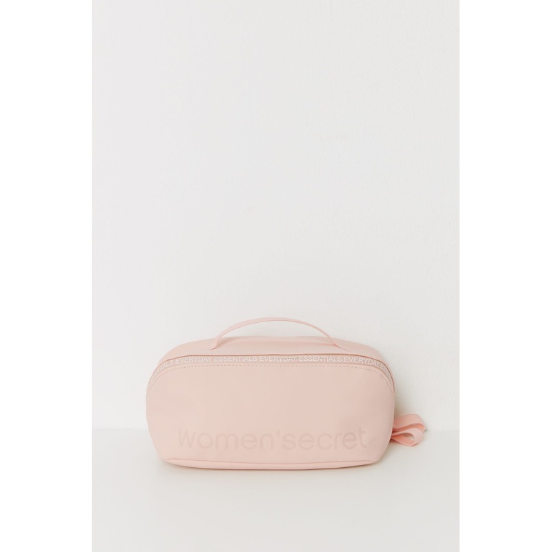 Medium Pink Rubber Vanity Case