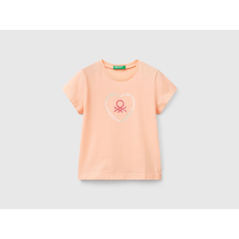 T-Shirt with Glitter Print