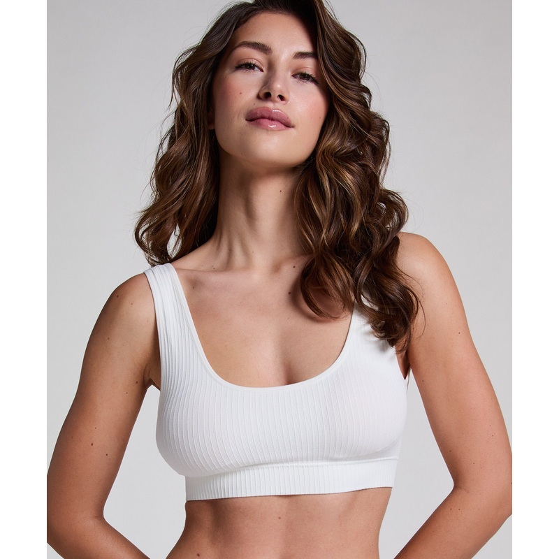 Dianne Scoop Bralette - White