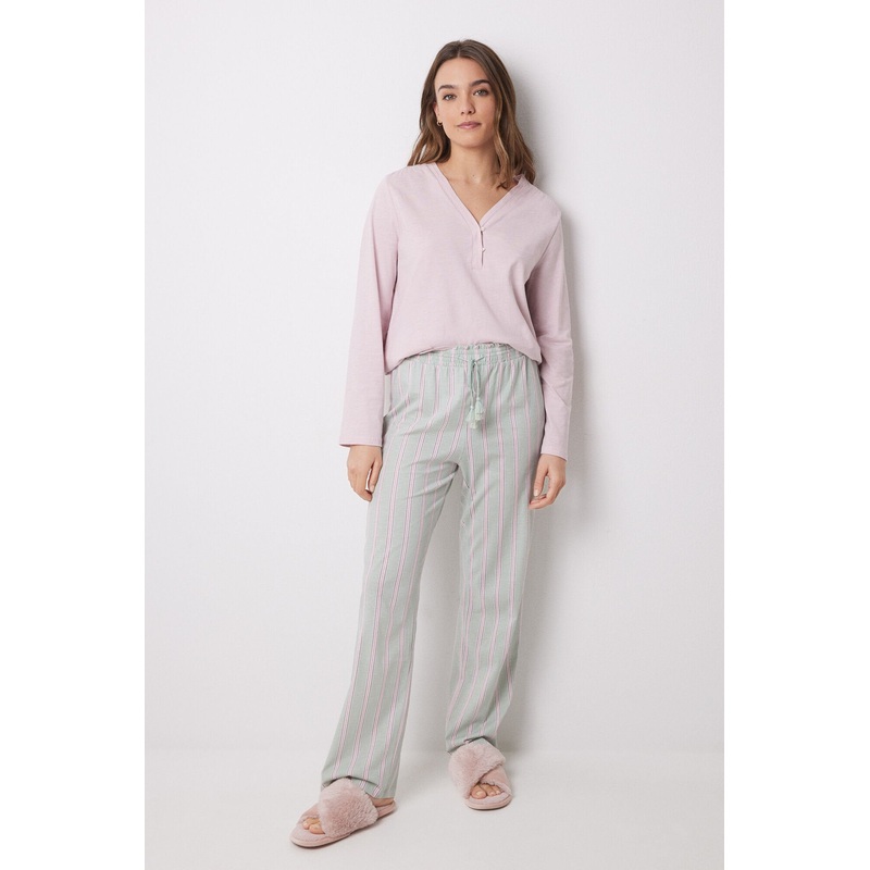 Long Pants 100% Cotton Striped