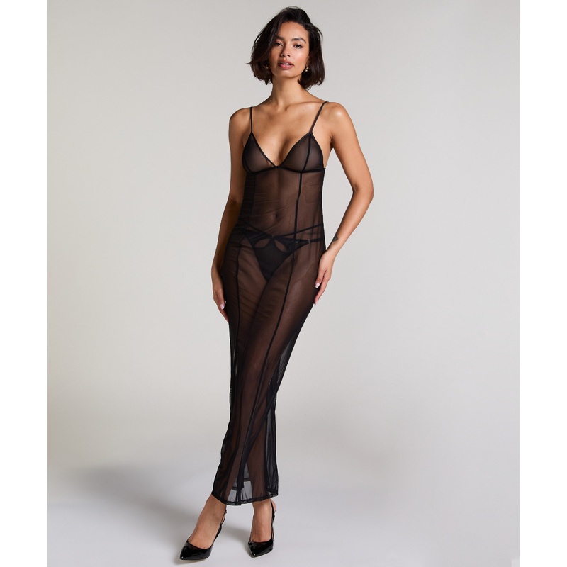 Maxime Slip Dress - Black