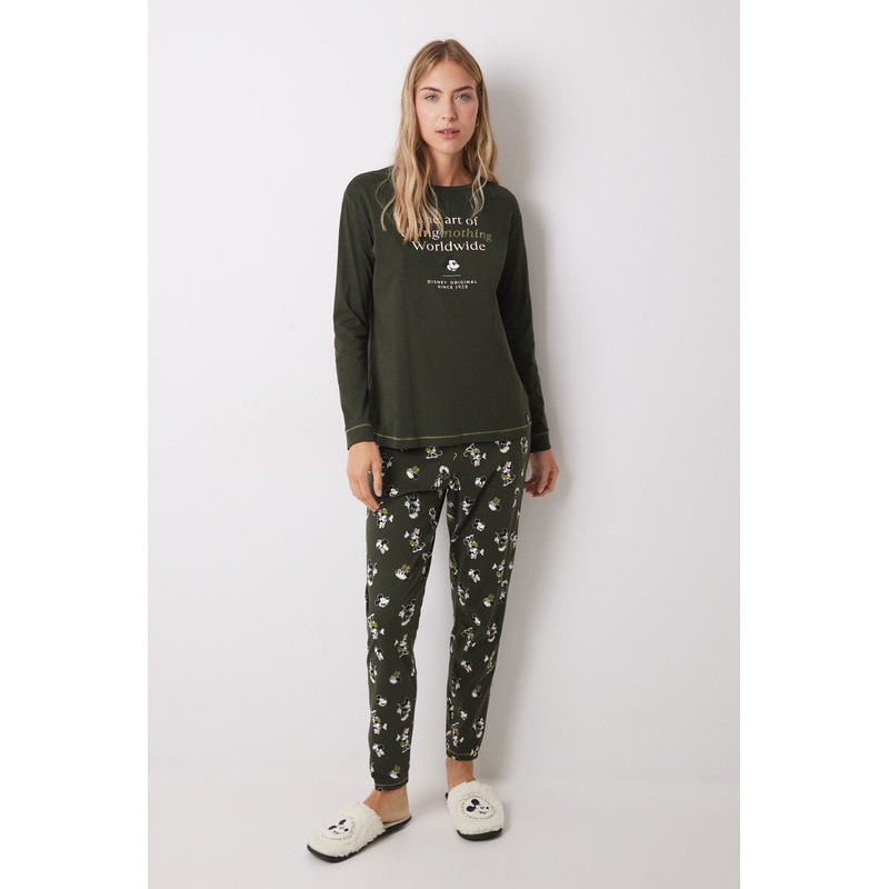 Mickey & Minnie Long Cotton Pajamas