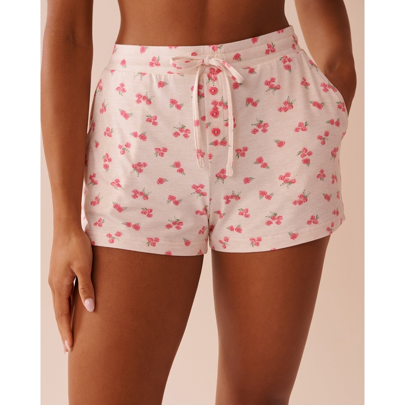 Rose Print Super Soft Shorts