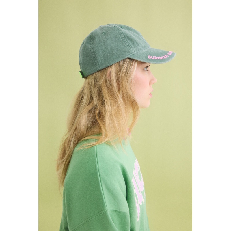 Green Adjustable Cotton Cap
