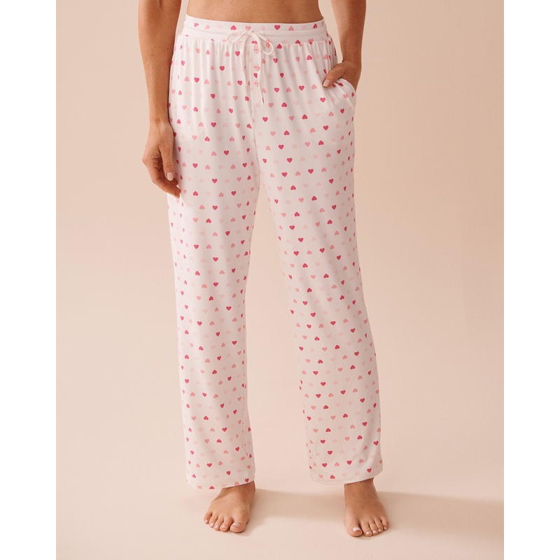 Heart Print Super Soft Pajama Pants