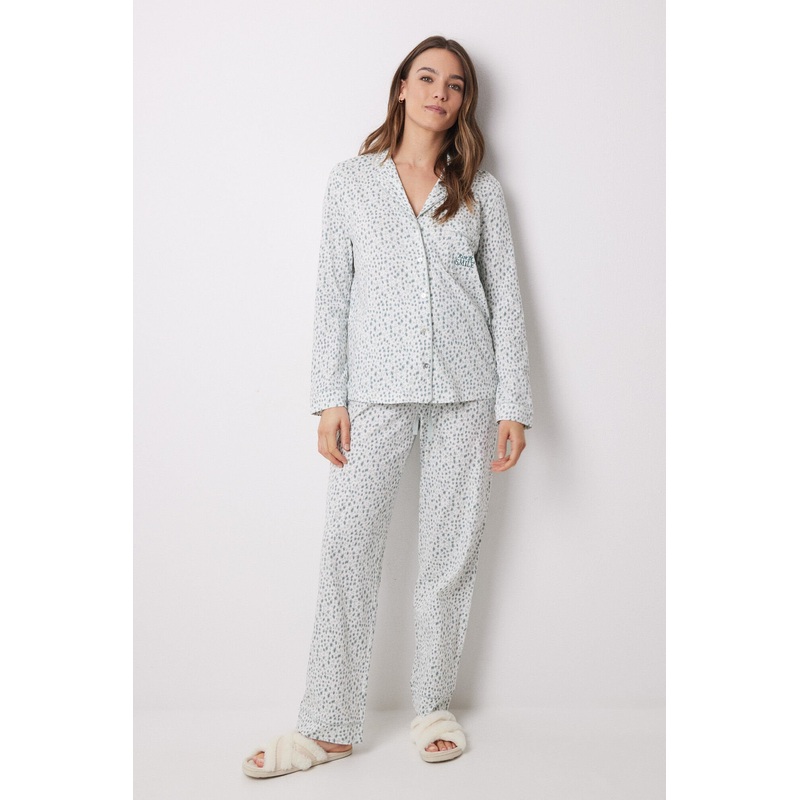 Long Shirt Pajamas 100% Cotton Animal Print