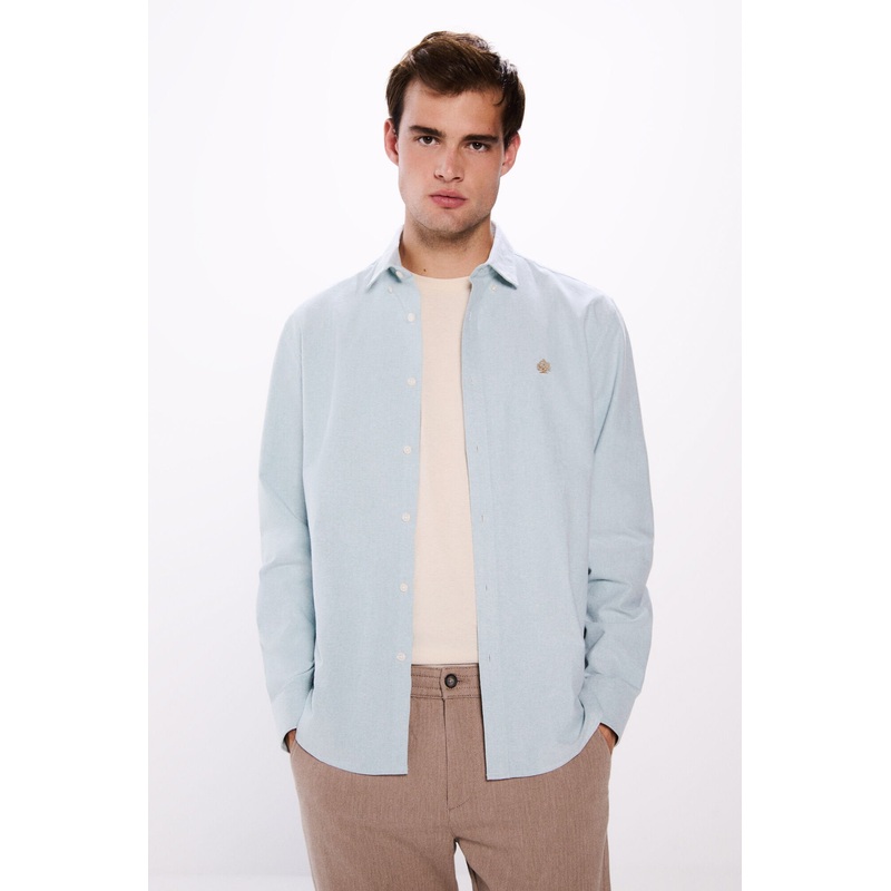 Oxford Shirt with Elbow Patches