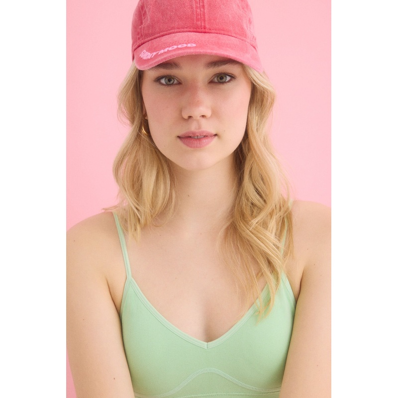 Pink Adjustable Cotton Cap