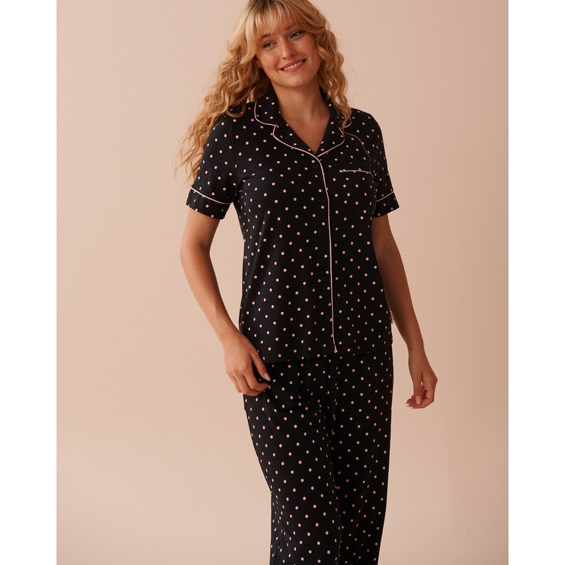 Cotton Short Sleeve Button-Down Shirt