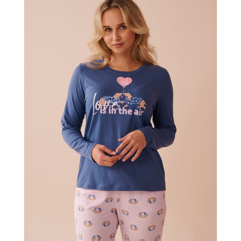 Dog Print Super Soft Long Sleeve Shirt