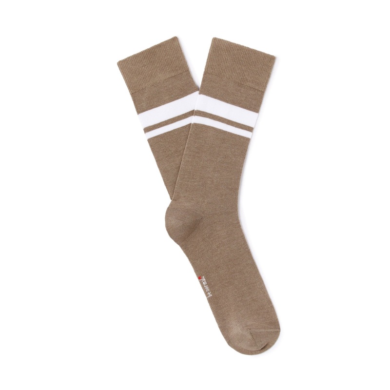 High Sports Socks 100% Cotton Beige